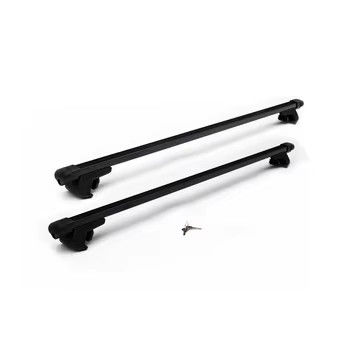 8114+B3 Acciaio Roof Car Cross Bars Universal Roof Raised Rails Zinc Plating Double Side Travel Accessory Car Rack